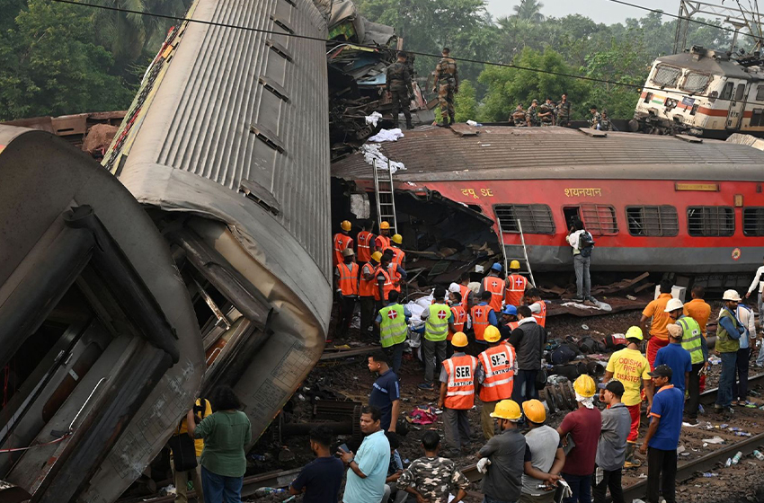 Inde : Au moins 288 morts dans une catastrophe ferroviaire