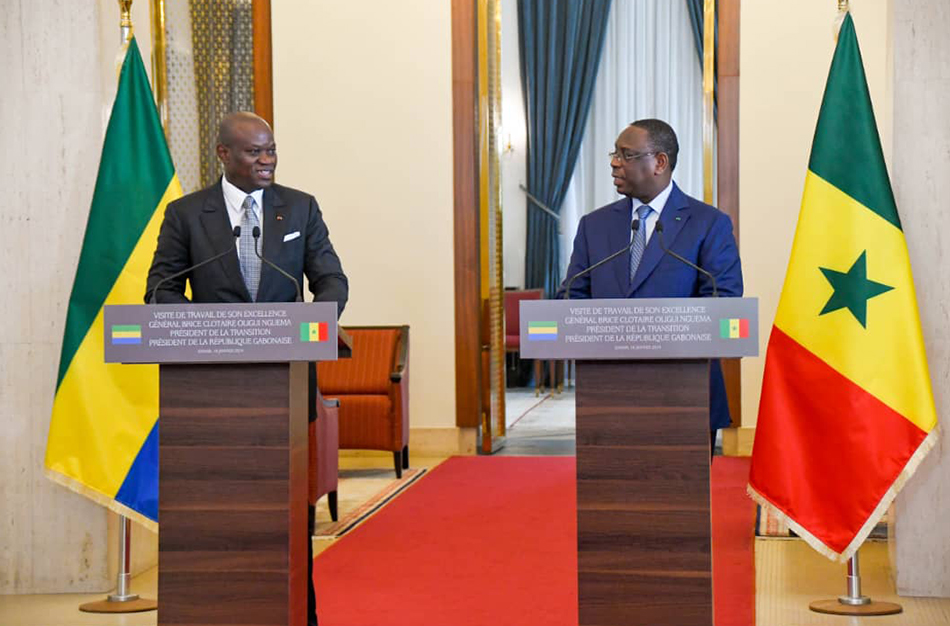 Oligui Nguema rencontre Macky Sall
