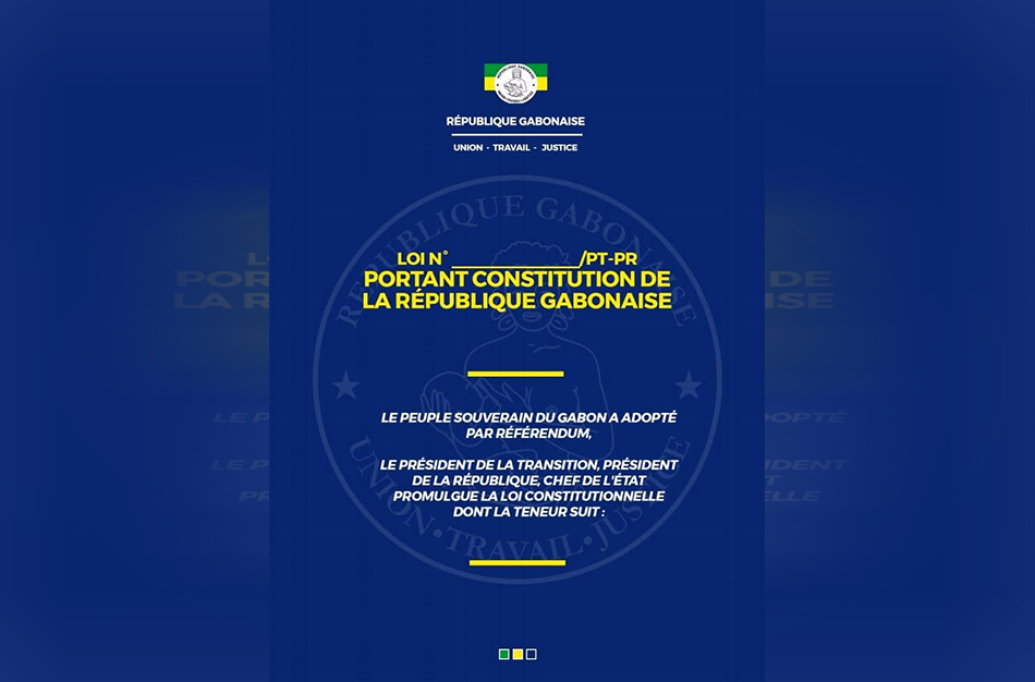 Gabon : le peuple approuve la nouvelle Constitution !