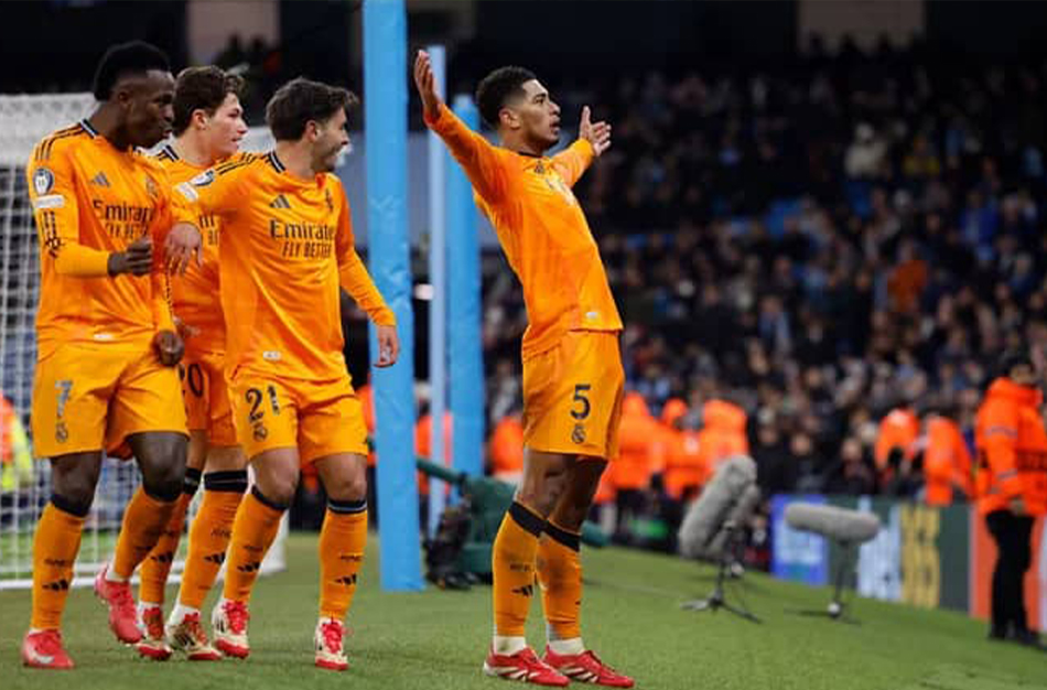 Football/Barrage League des Champion : le Real Madrid renversant sur le terrain de Manchester City 2-3