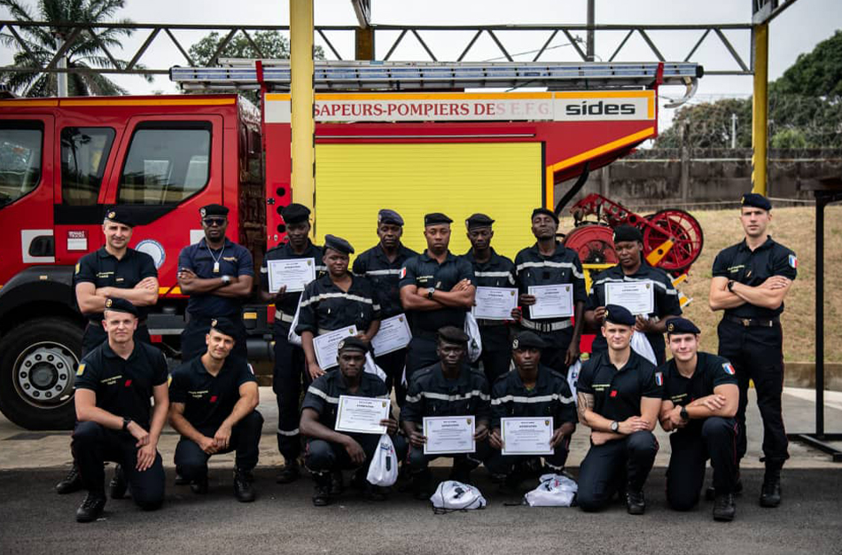 Gabon/Lutte incendie et secourisme : 10 soldats du feu en stage de perfectionnement au Camp de Gaulle‎