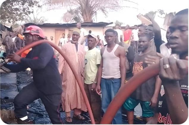 ‎Haut-Ogooué/Moanda : un incendie ravage plusieurs habitations au quartier Moukagnissi‎