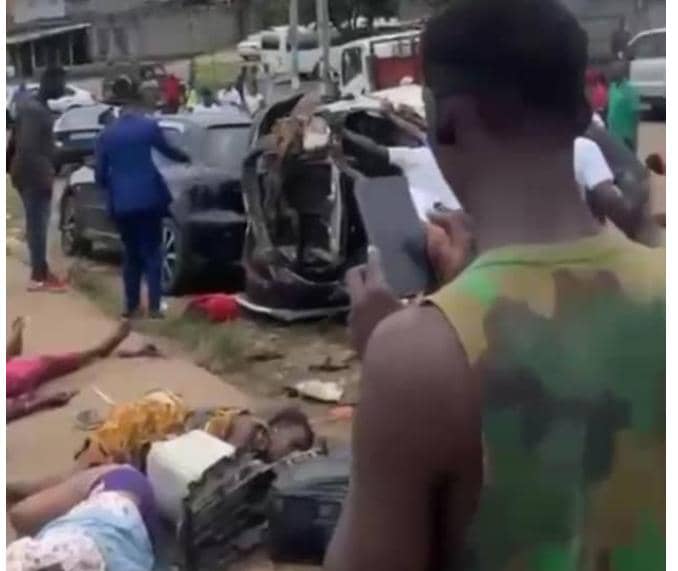 ‎Libreville/PK13 : un accident de la route fait cinq victimes et des dégâts matériels importants‎
